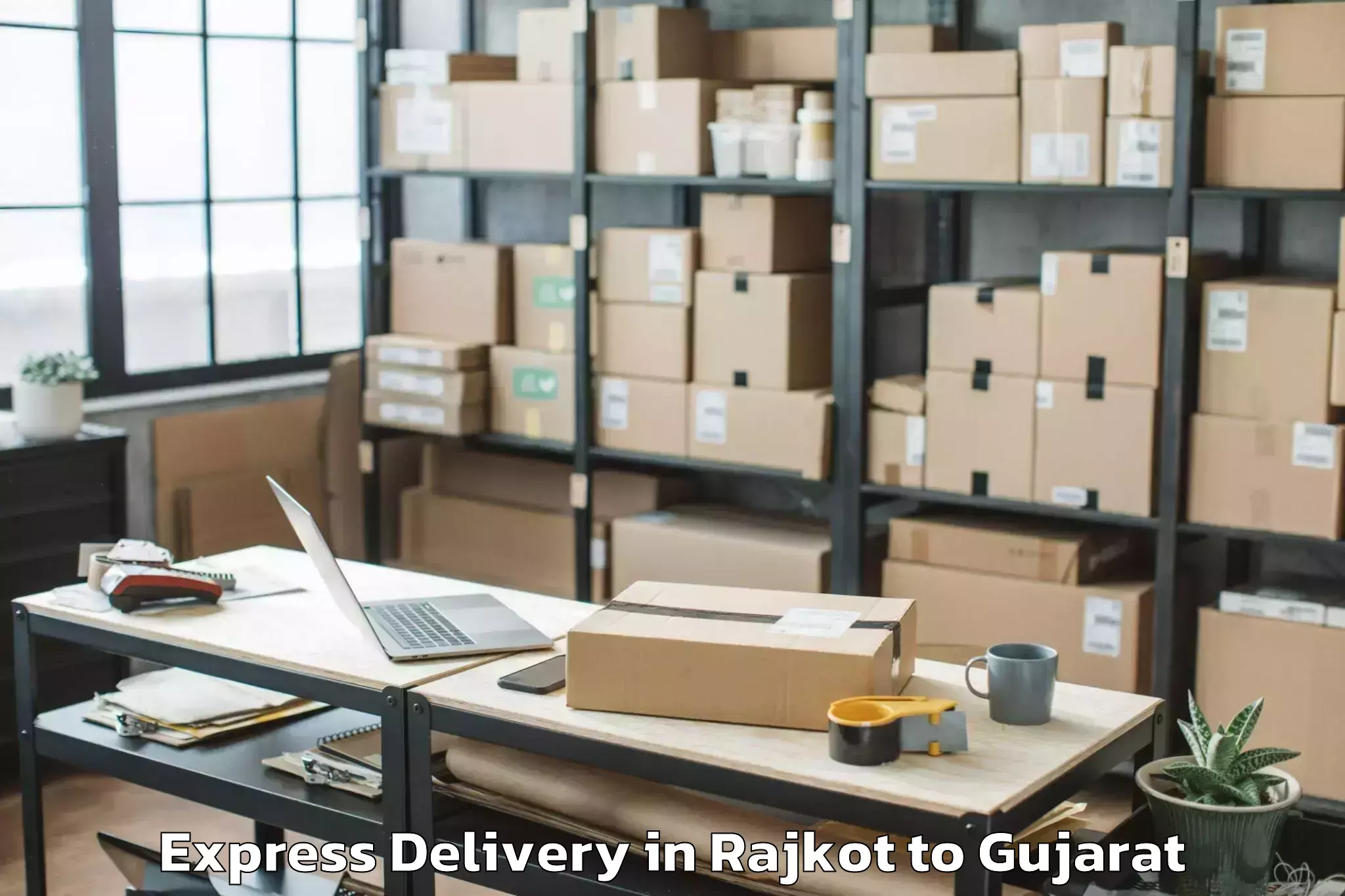 Efficient Rajkot to Sayla Express Delivery